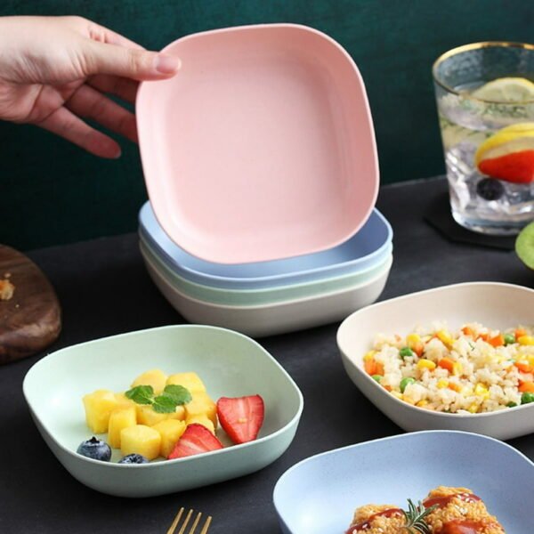 10Pcs Mini Snack Plates with Stand – Durable & Stylish