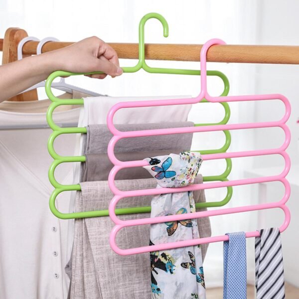 Multipurpose 5-Layer Hanger – Space-Saving Clothes Organizer