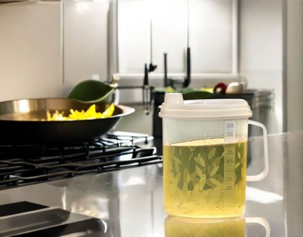 1L Leak-Proof Oil & Water Jug – Durable Plastic Bottle