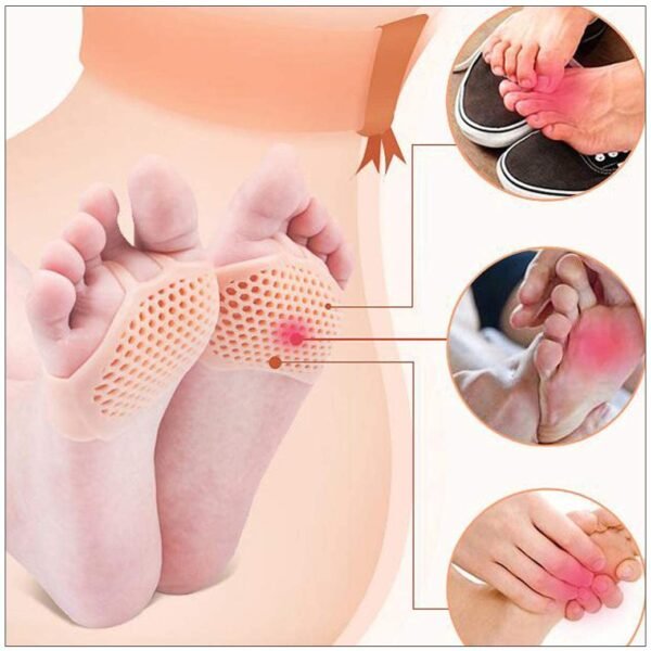 Soft Silicone Forefoot Pads for Pain Relief & Comfort