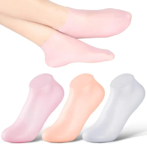 Silicone Moisturizing Heel Socks – Soft & Hydrating Care