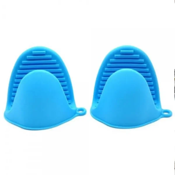 Heat-Resistant Silicone Pot Holder Gloves (1 Pair) - Image 4