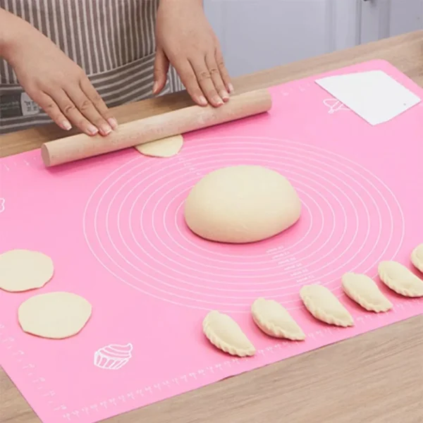 Non-Stick Silicone Dough Kneading & Baking Mat – Heatproof - Image 4