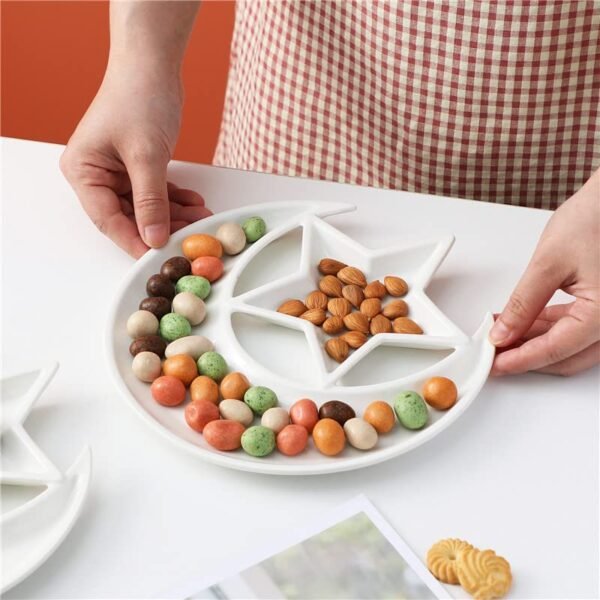 Moon & Star Themed Dessert Plates – Set of 3 Party Plates
